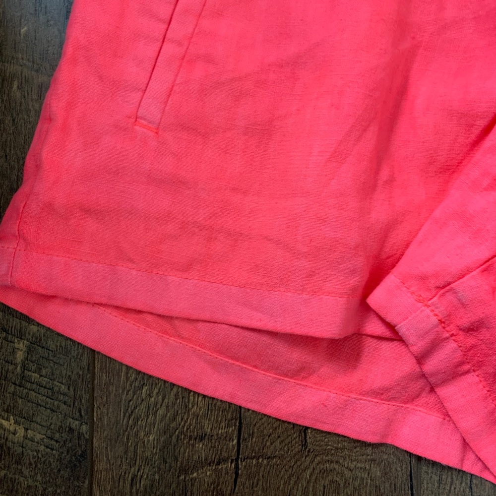 Lilly Pulitzer Hot Pink Linen Drawstring Shorts S - Picture 3 of 8